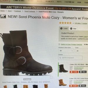 Sorel “Phoenix Moto cozy” boot